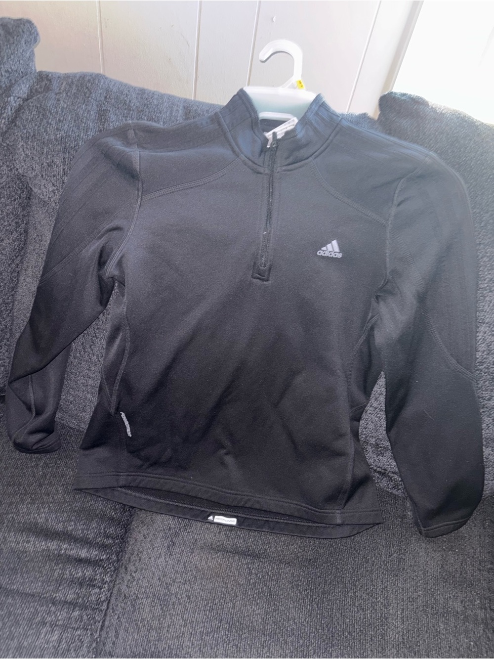 Adidas women medium quarter zip jacket